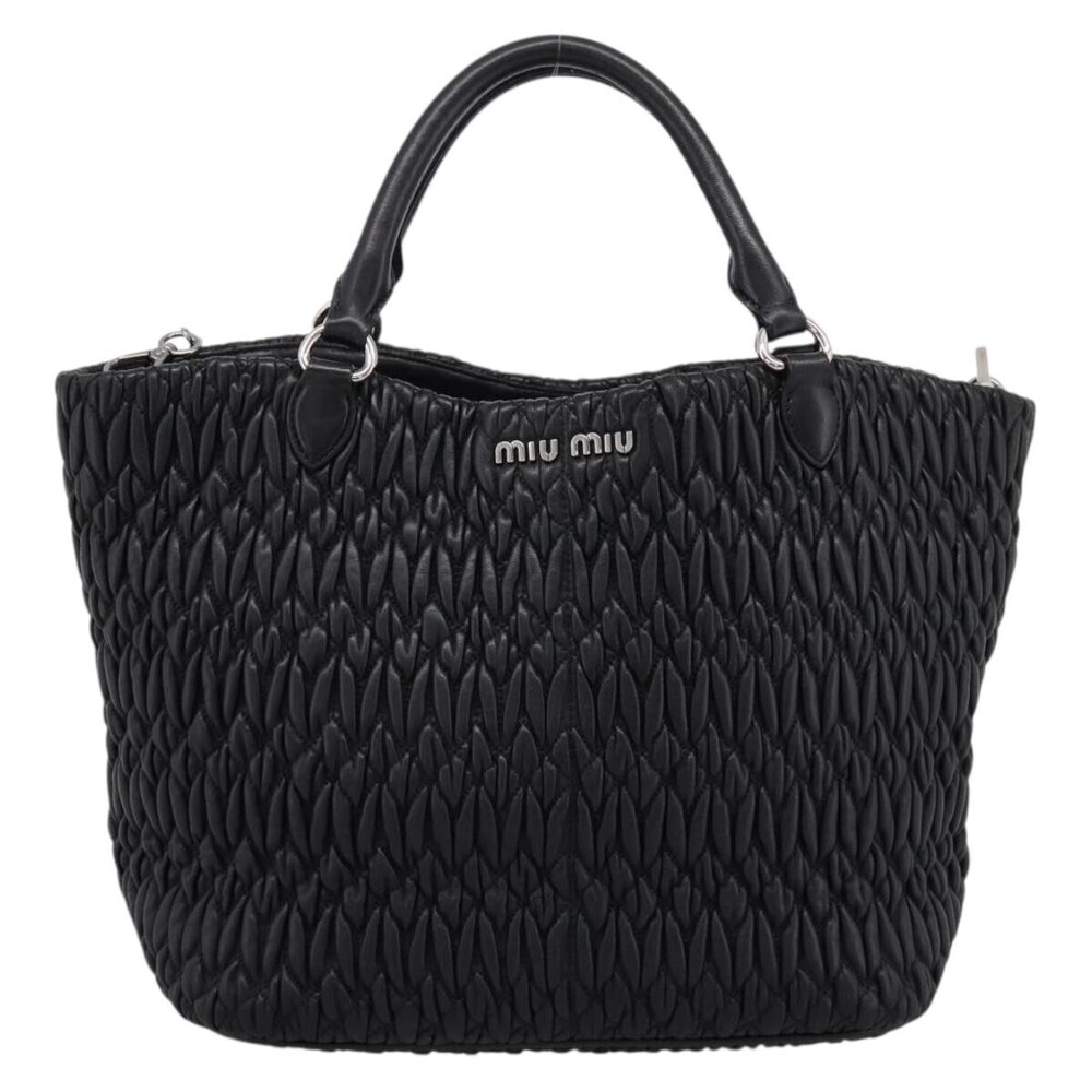 Miu Miu Shopper Tote Matelasse Leather Large